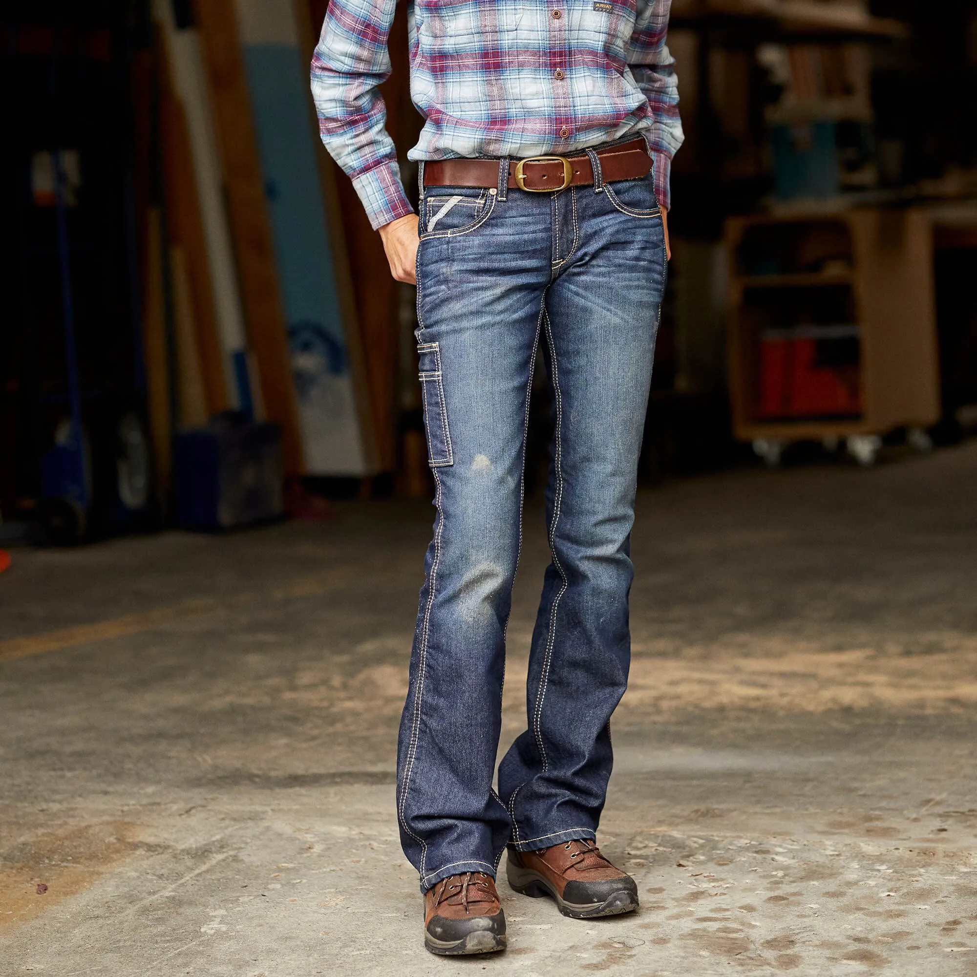 Rebar DuraStretch Riveter Straight Leg Jean