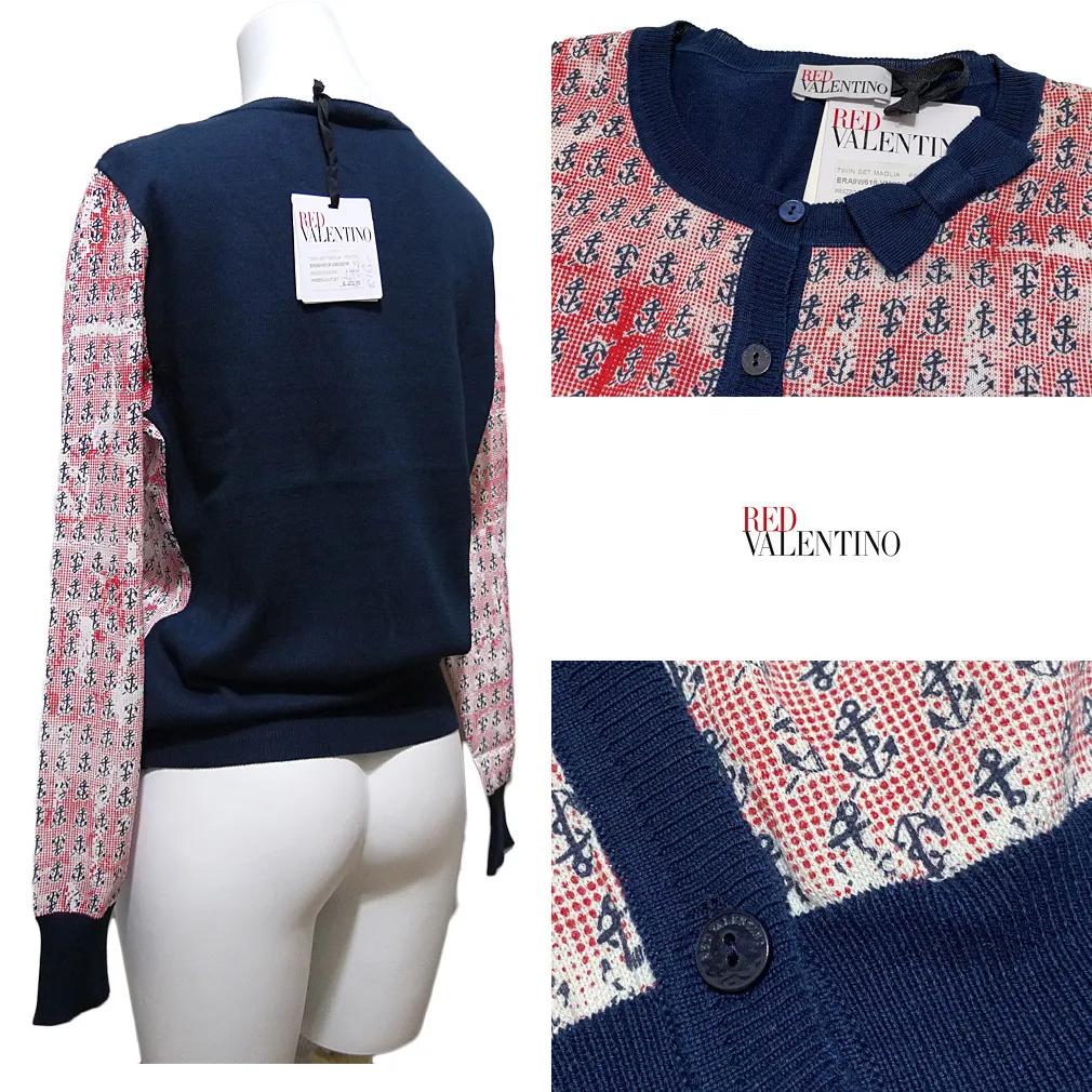 RED VALENTINO  |Casual Style Long Sleeves Cotton Medium Office Style