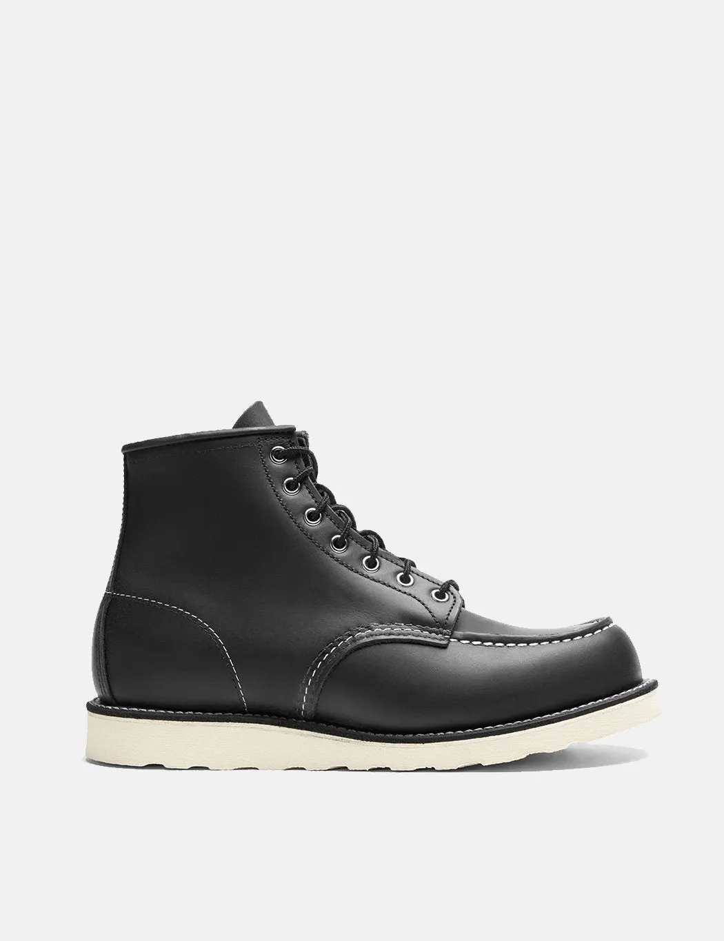 Red Wing 6 Moc Toe Boots (8130) - Black Chrome