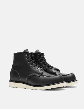 Red Wing 6 Moc Toe Boots (8130) - Black Chrome