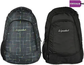 Reversible Grey Backpack / School Bag by President Bags