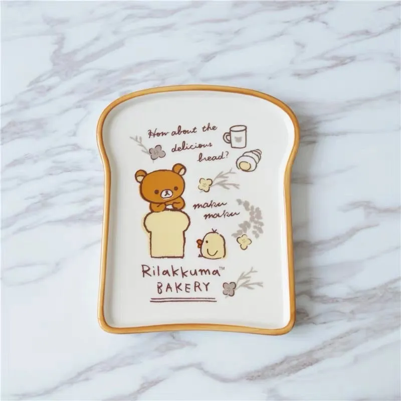 rilakkuma toast plates /bowl