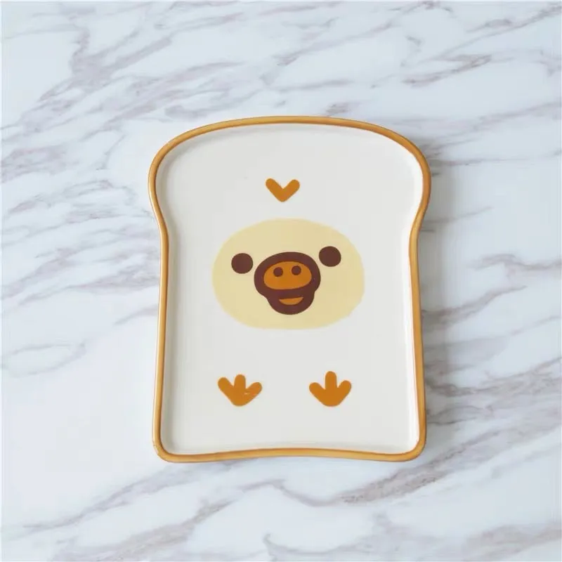 rilakkuma toast plates /bowl