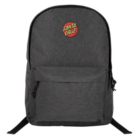 Santa Cruz Backpack Classic Dot Embroidered Black Grey One Size