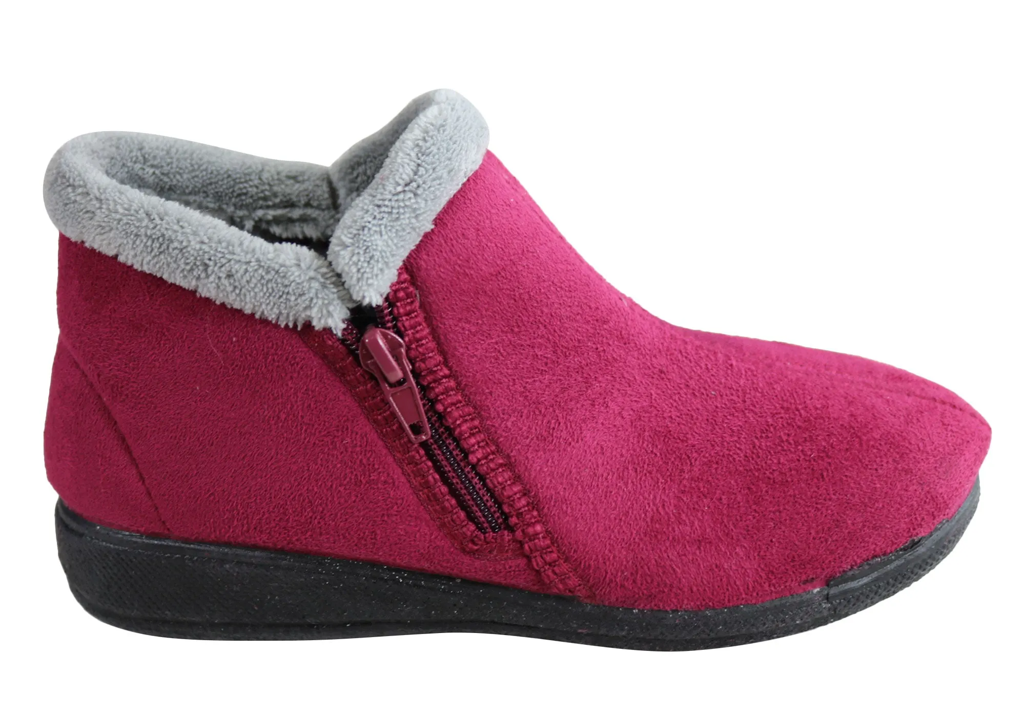 Scholl Orthaheel Dahlia Womens Comfort Supportive Boot Indoor Slippers