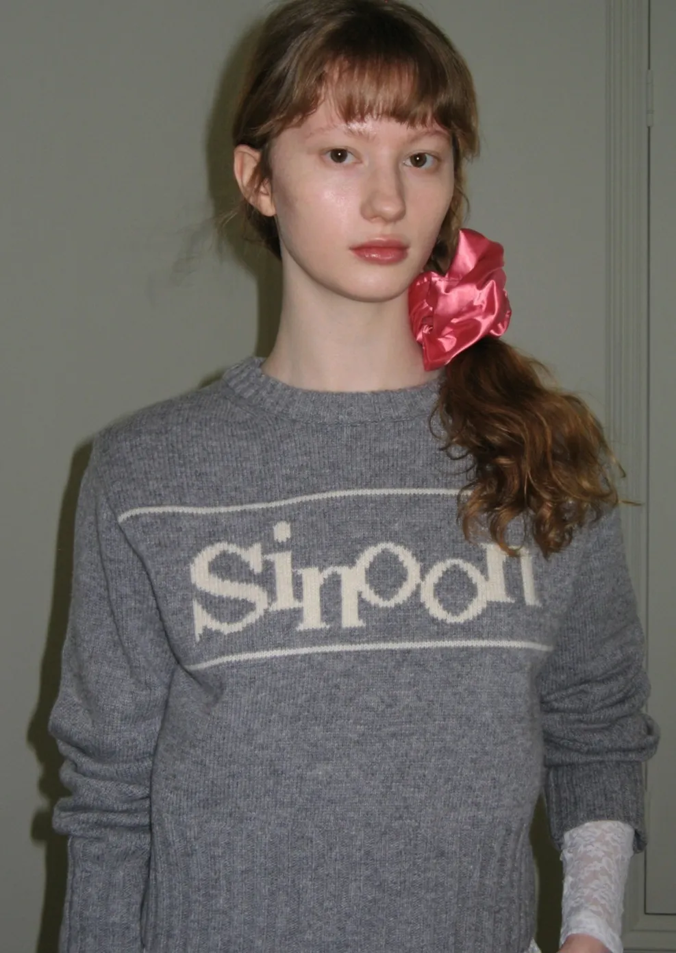 sinoon  |Long Sleeves Logo V-neck & Crew neck