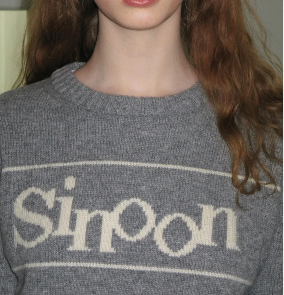 sinoon  |Long Sleeves Logo V-neck & Crew neck