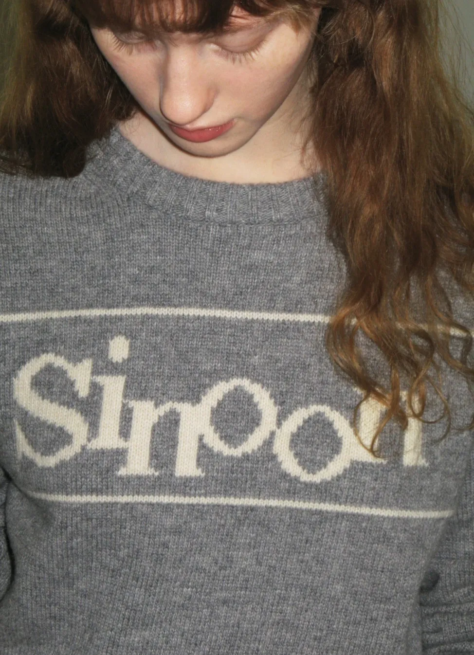 sinoon  |Long Sleeves Logo V-neck & Crew neck