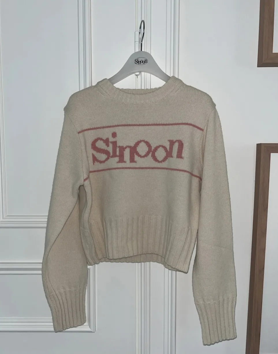 sinoon  |Long Sleeves Logo V-neck & Crew neck