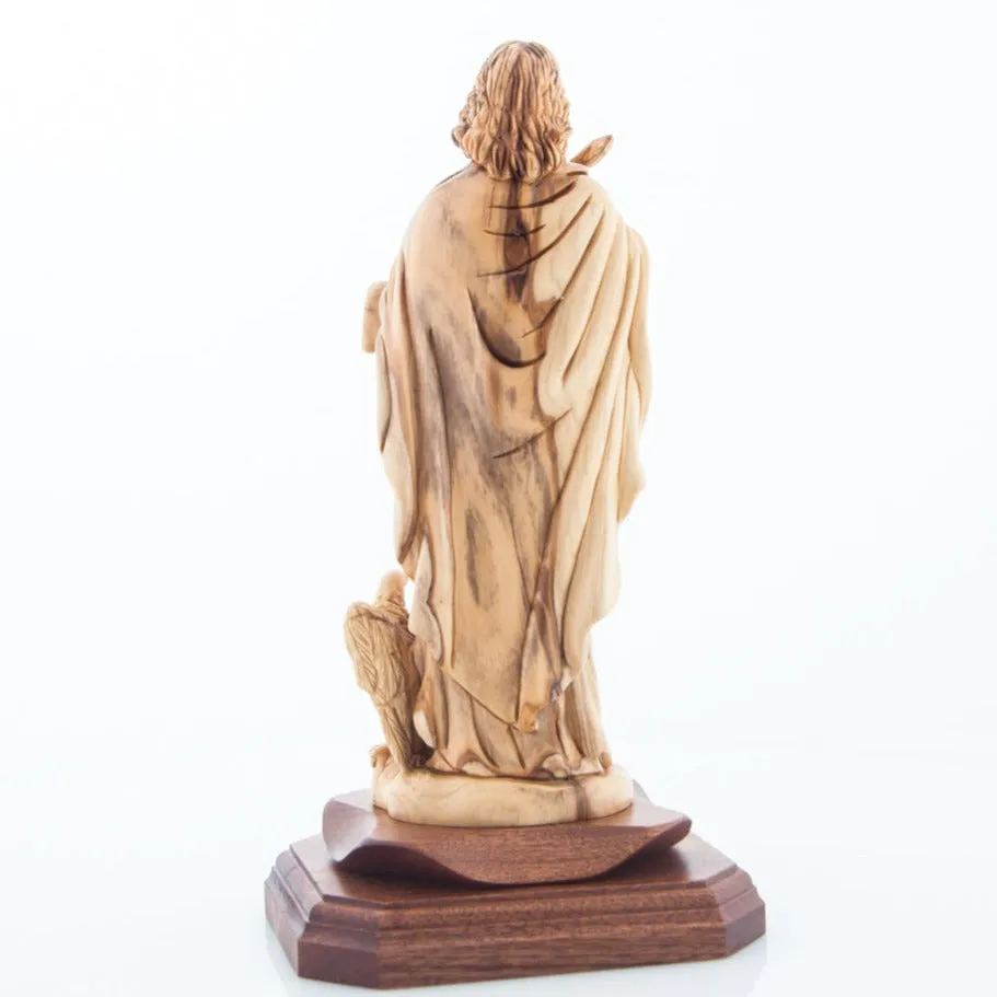 St. John the Evangelist Olive Wood Statue 9.8