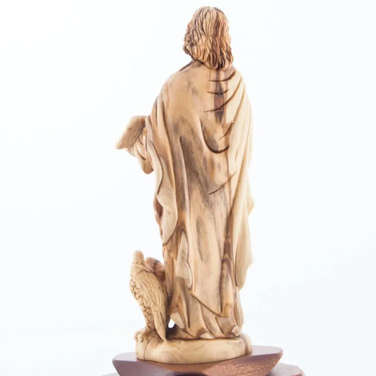 St. John the Evangelist Olive Wood Statue 9.8