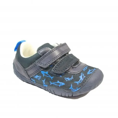 Start-Rite Little Fin | Navy Nubuck | Childrens Pre Walker Shoes