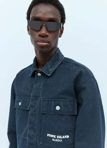 STONE ISLAND  |Street Style Long Sleeves Cotton Logo Shirts