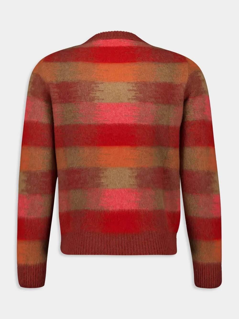 Striped Virgin Wool Crewneck Sweater