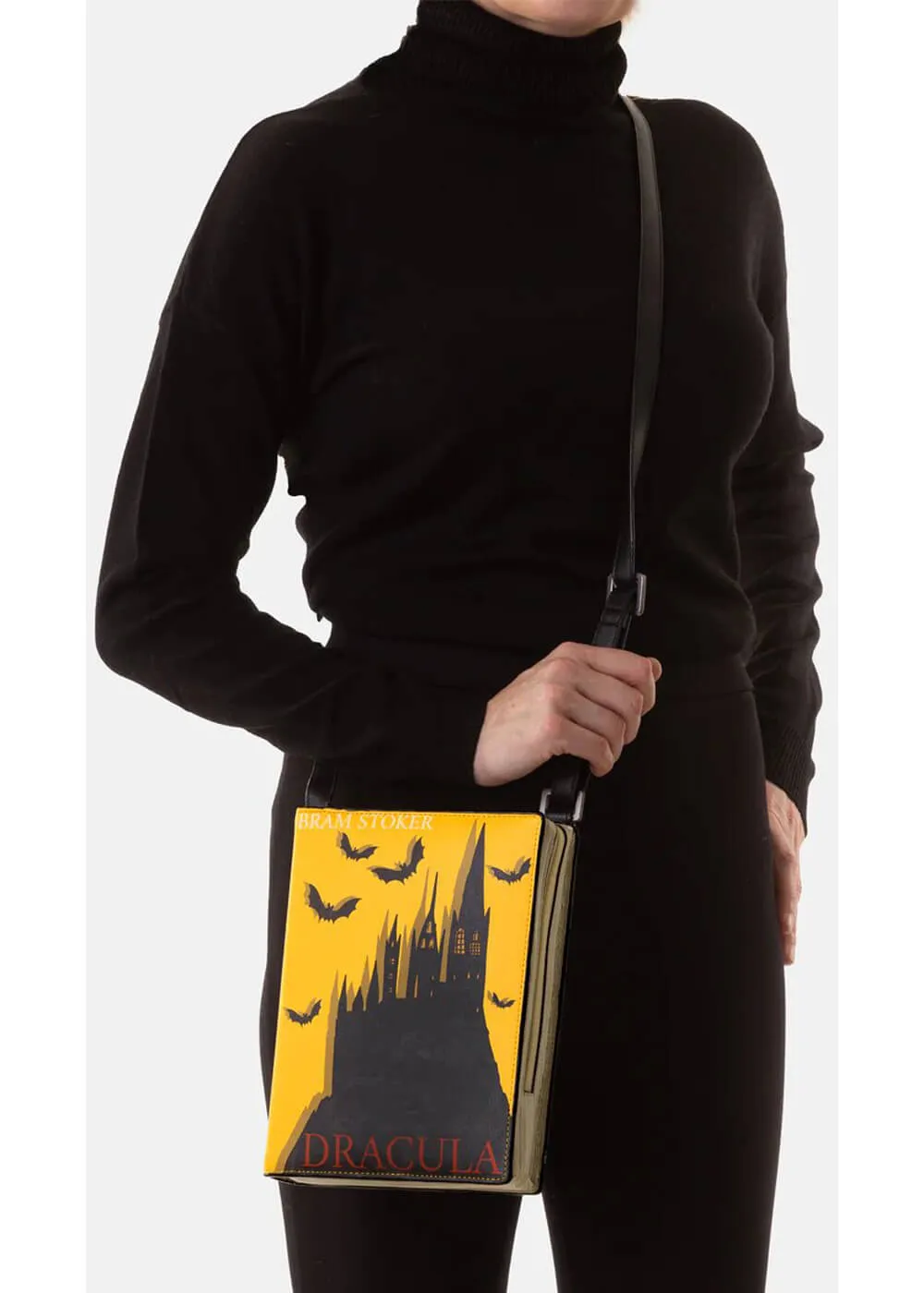 Succubus Bags Books Dracula Vegan Crossbody Bag Black