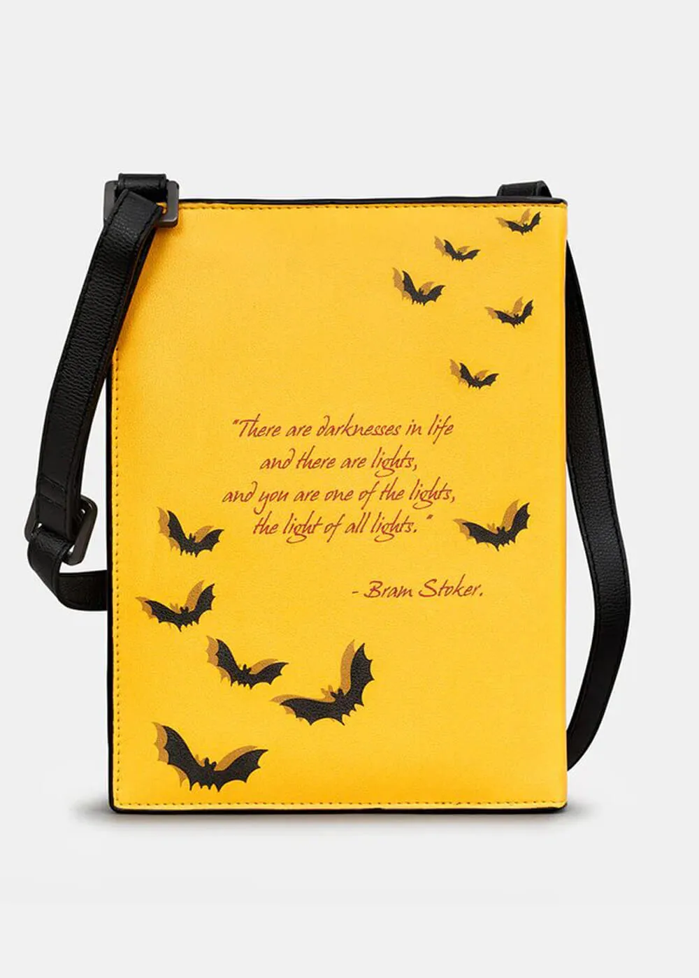 Succubus Bags Books Dracula Vegan Crossbody Bag Black