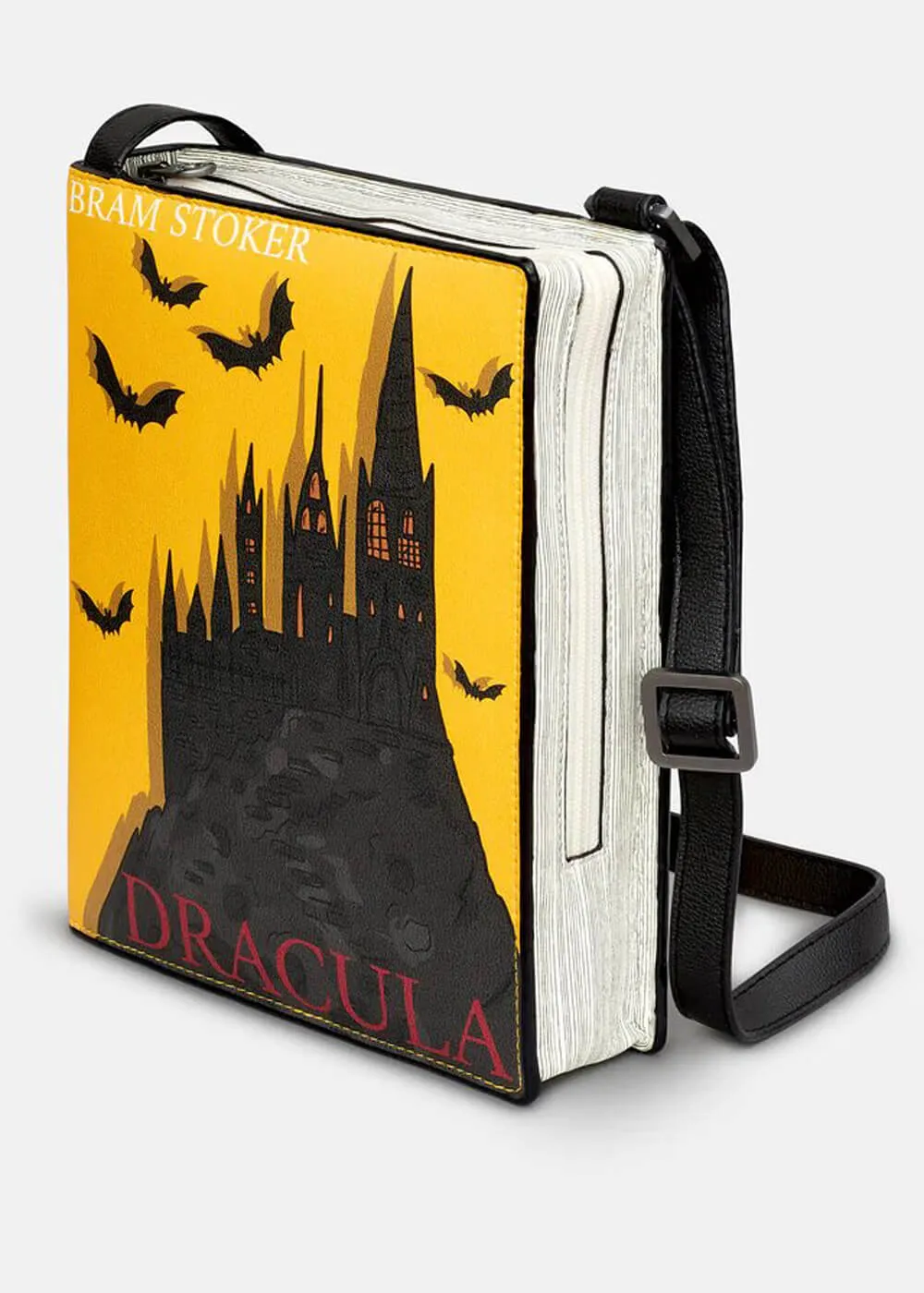 Succubus Bags Books Dracula Vegan Crossbody Bag Black