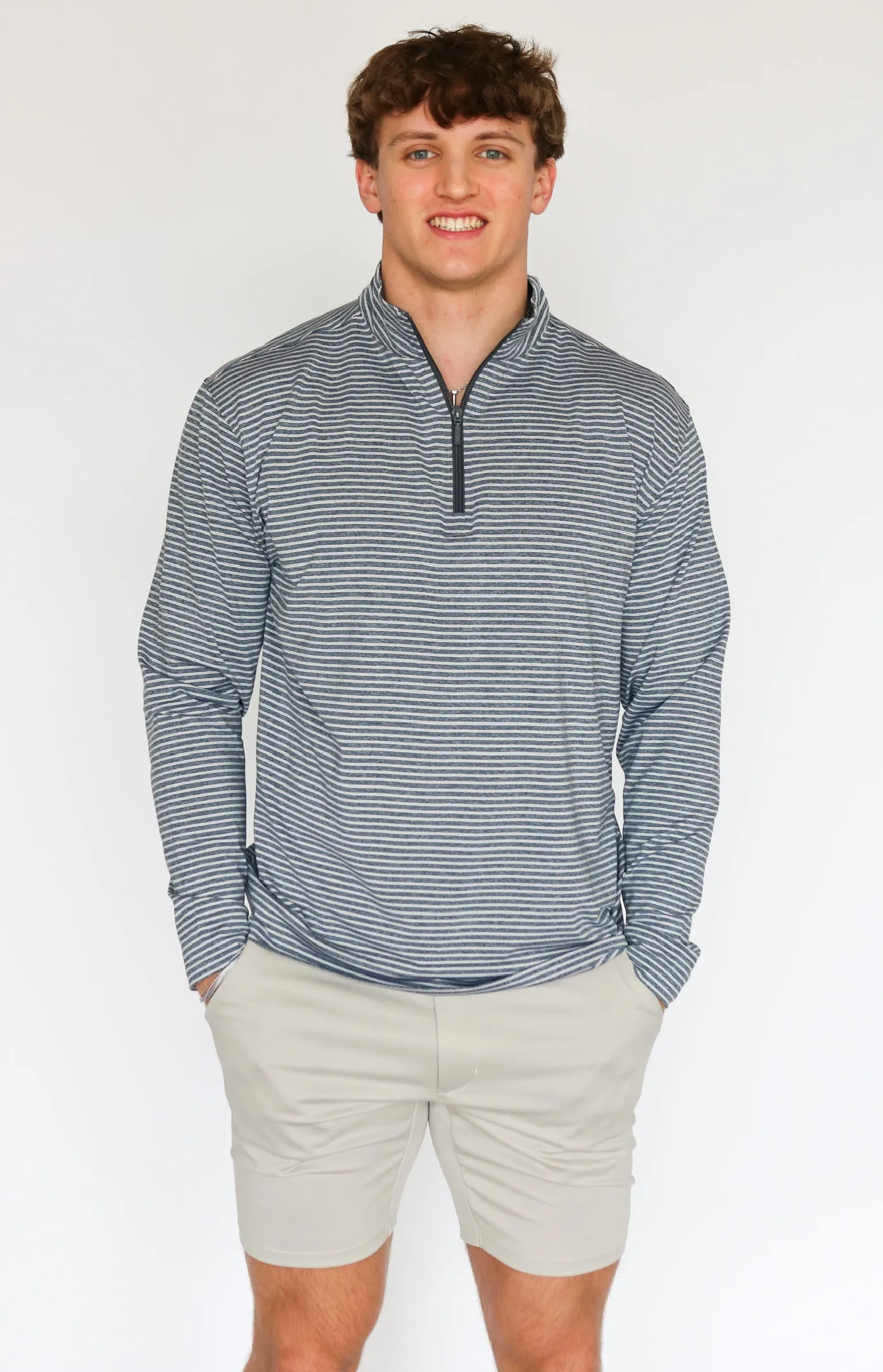 Taylor & Mick Heather Stripe Pullover