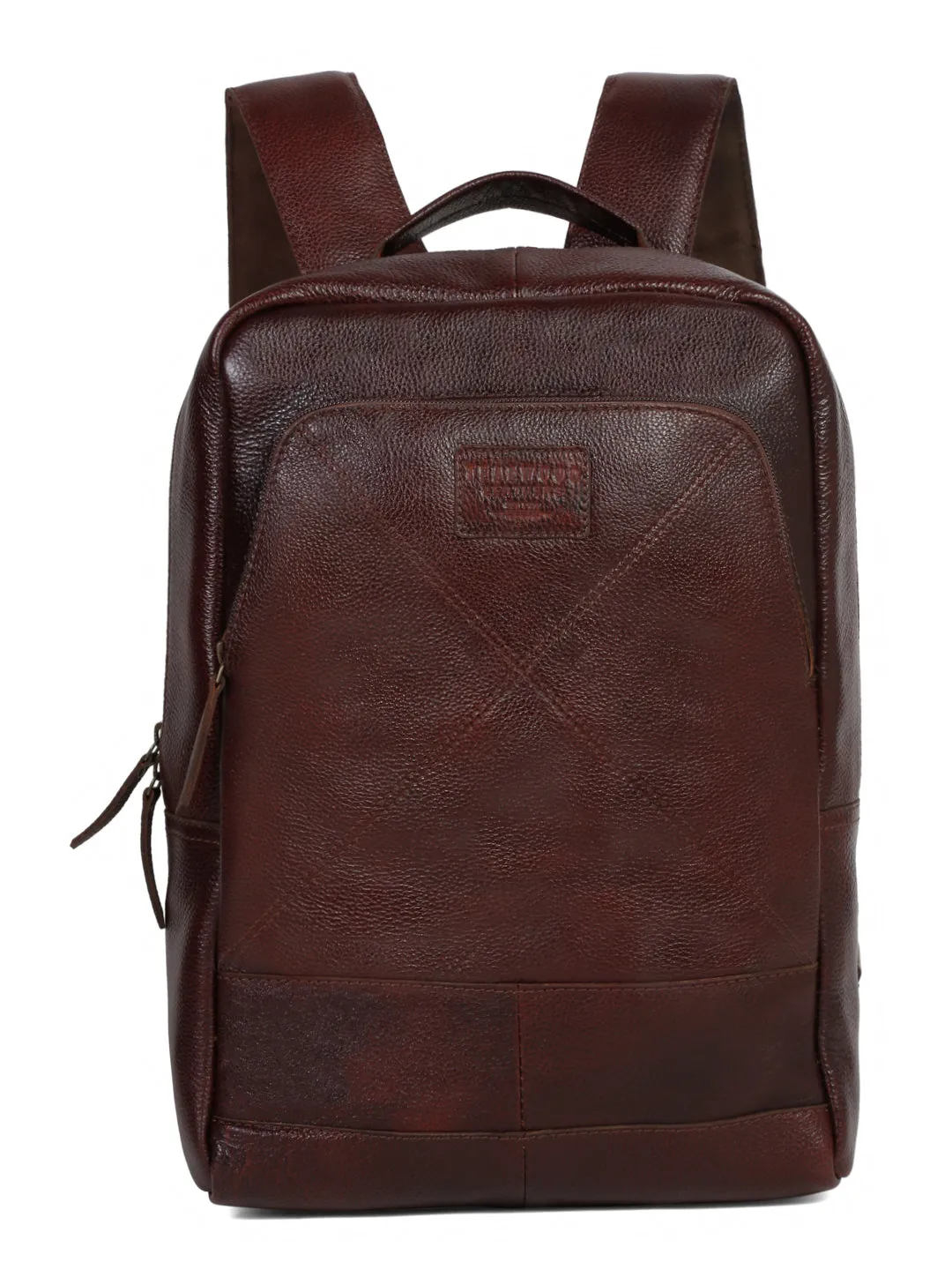 Teakwood Leather Cherry Textured Backpack