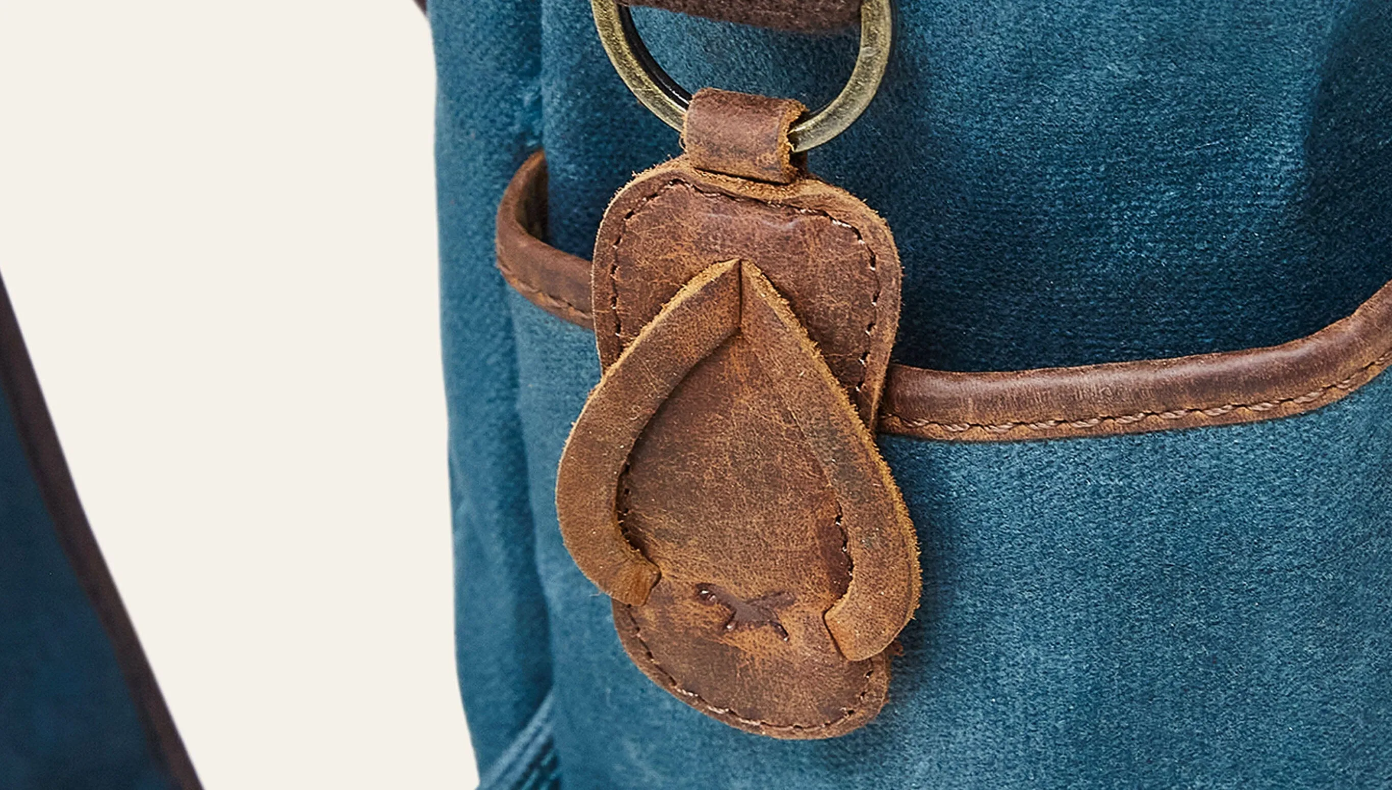 Teal Sri Lanka Waxed Cotton Backpack