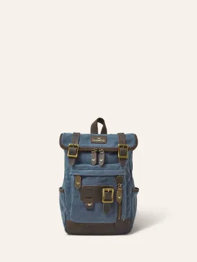 Teal Waxed Cotton Micro Bali Backpack