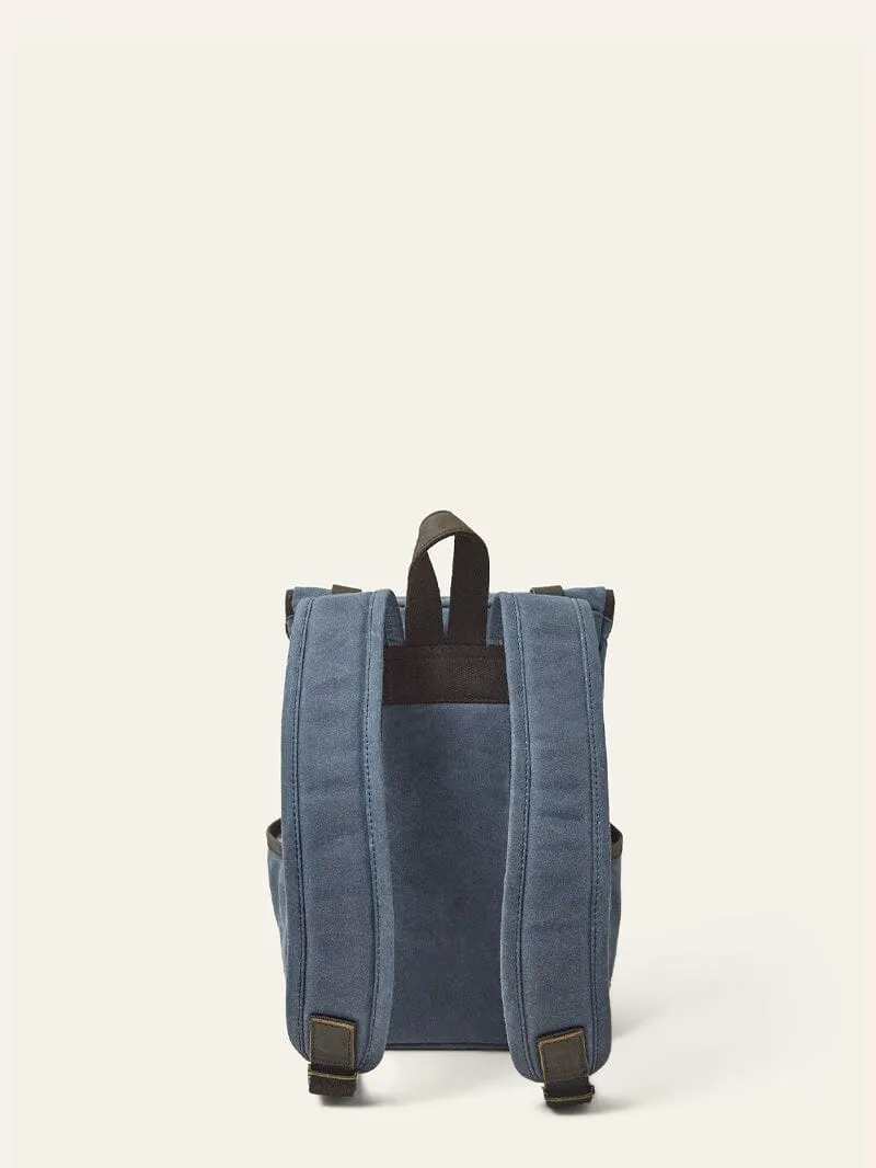 Teal Waxed Cotton Micro Bali Backpack