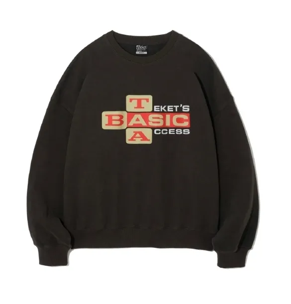 teket  |Unisex Street Style Long Sleeves Cotton Logo Sweatshirts