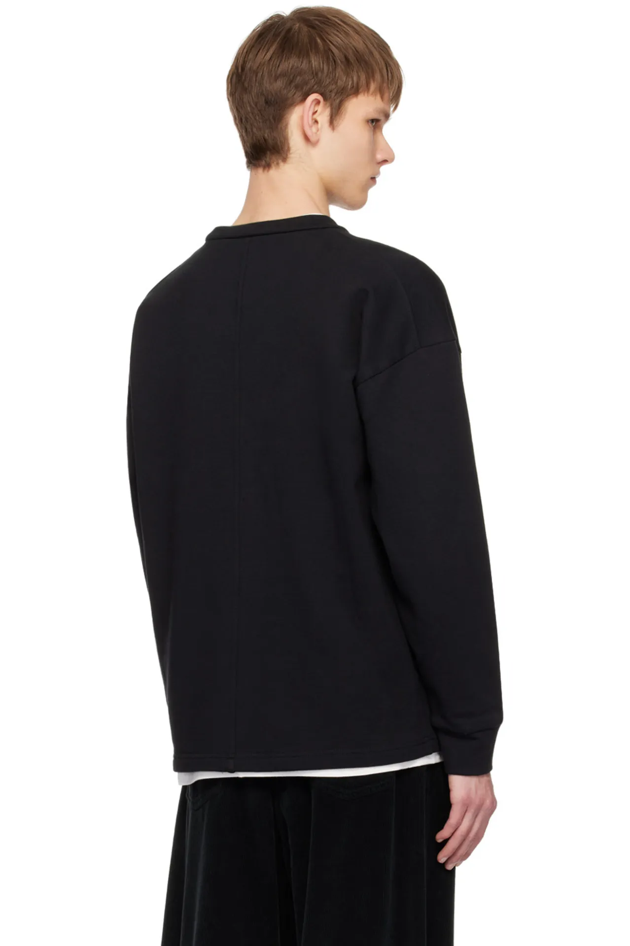 The Row  |Crew Neck Long Sleeves Plain Cotton Sweatshirts