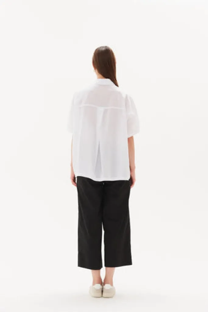 Tirelli - Gathered Cuff Shirt - White