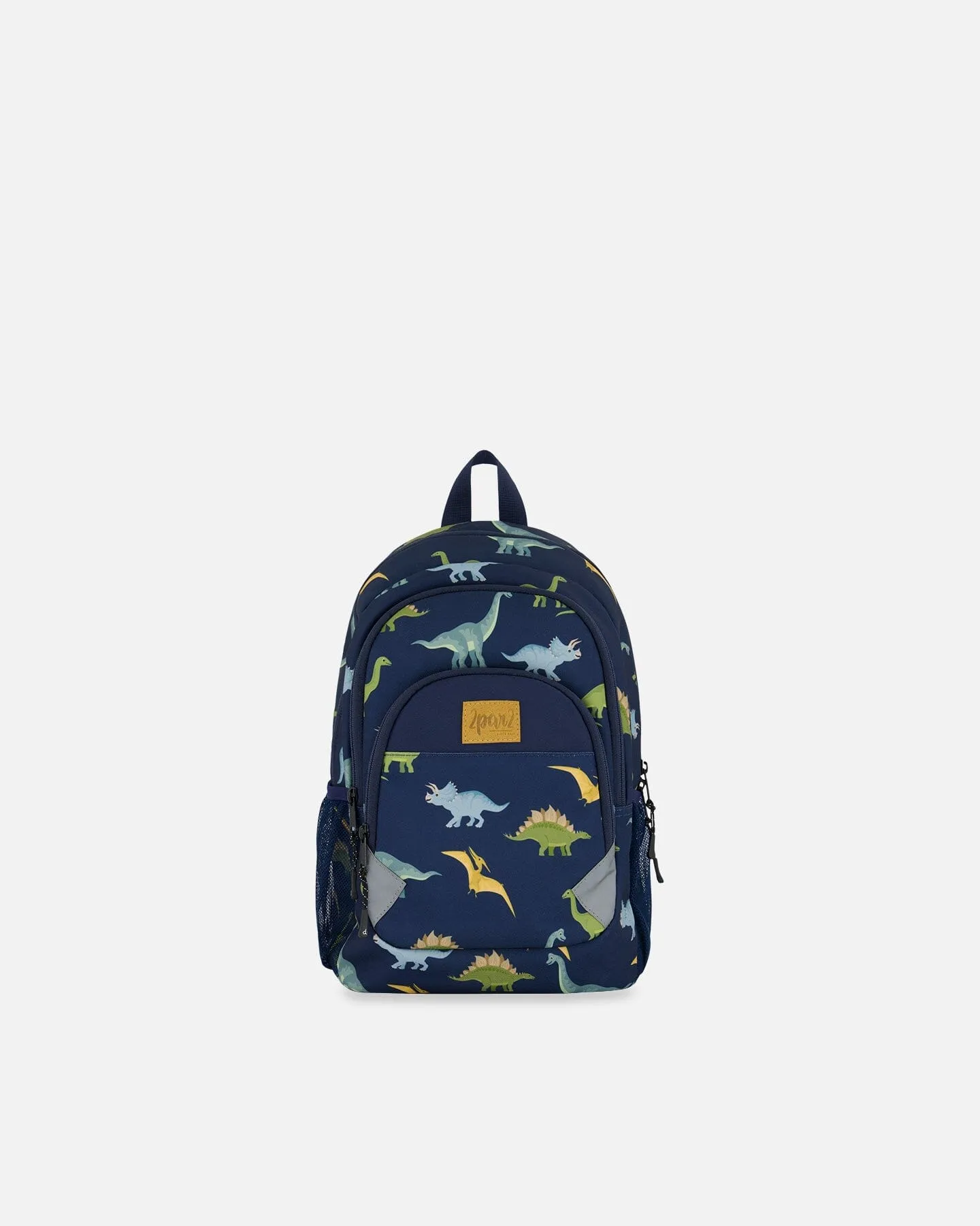 Toddler Backpack Navy Blue Printed Dinosaurs