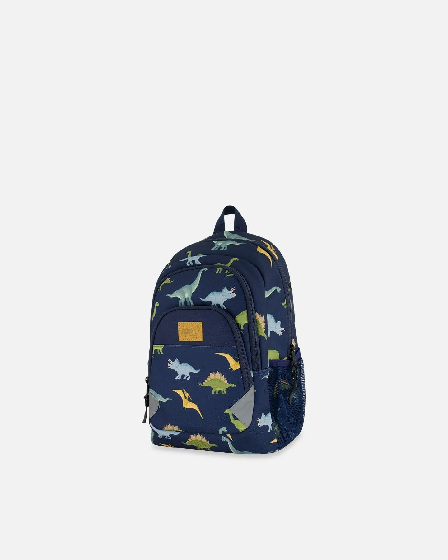 Toddler Backpack Navy Blue Printed Dinosaurs