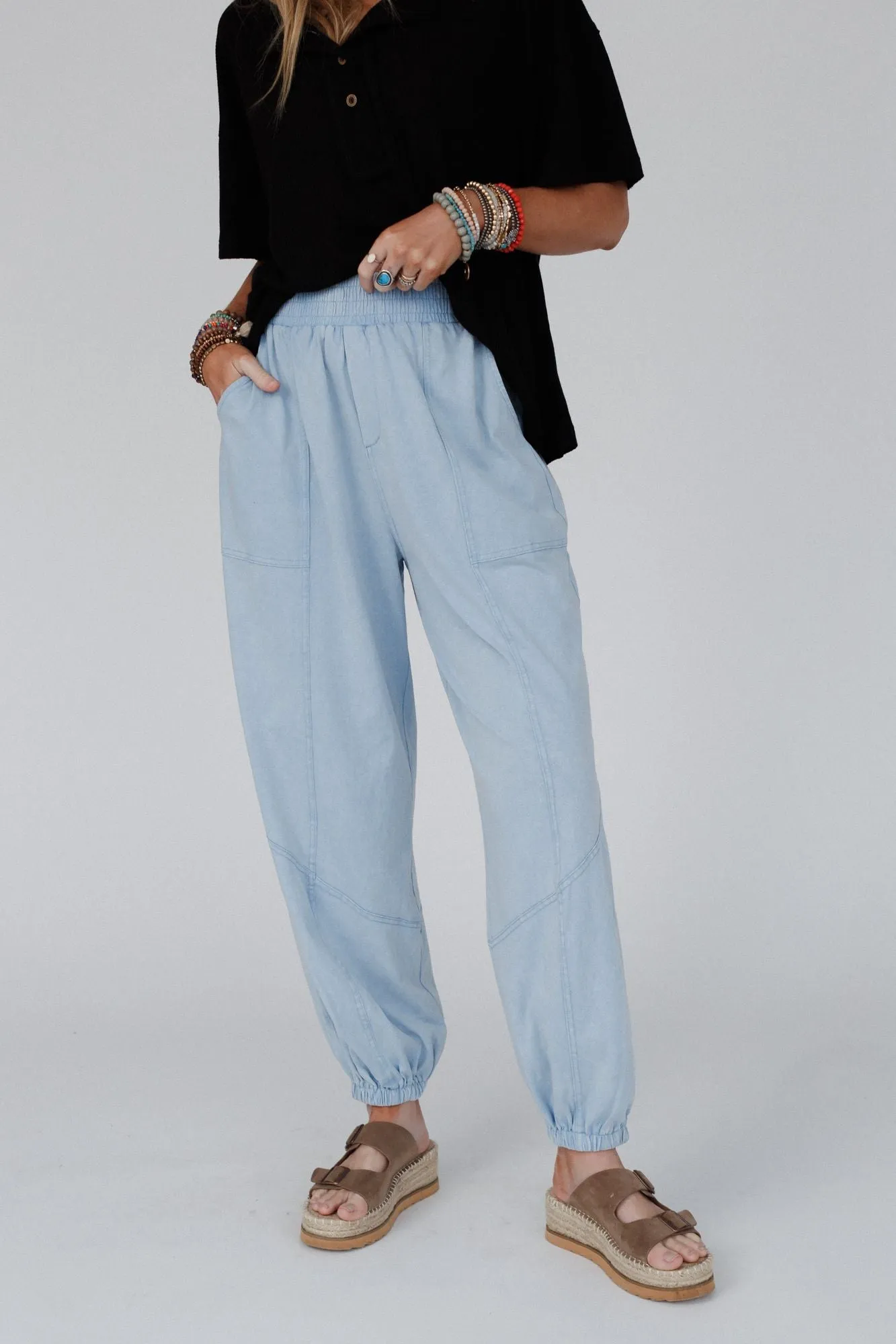 Tranquil Tide Jogger Pants - Blue