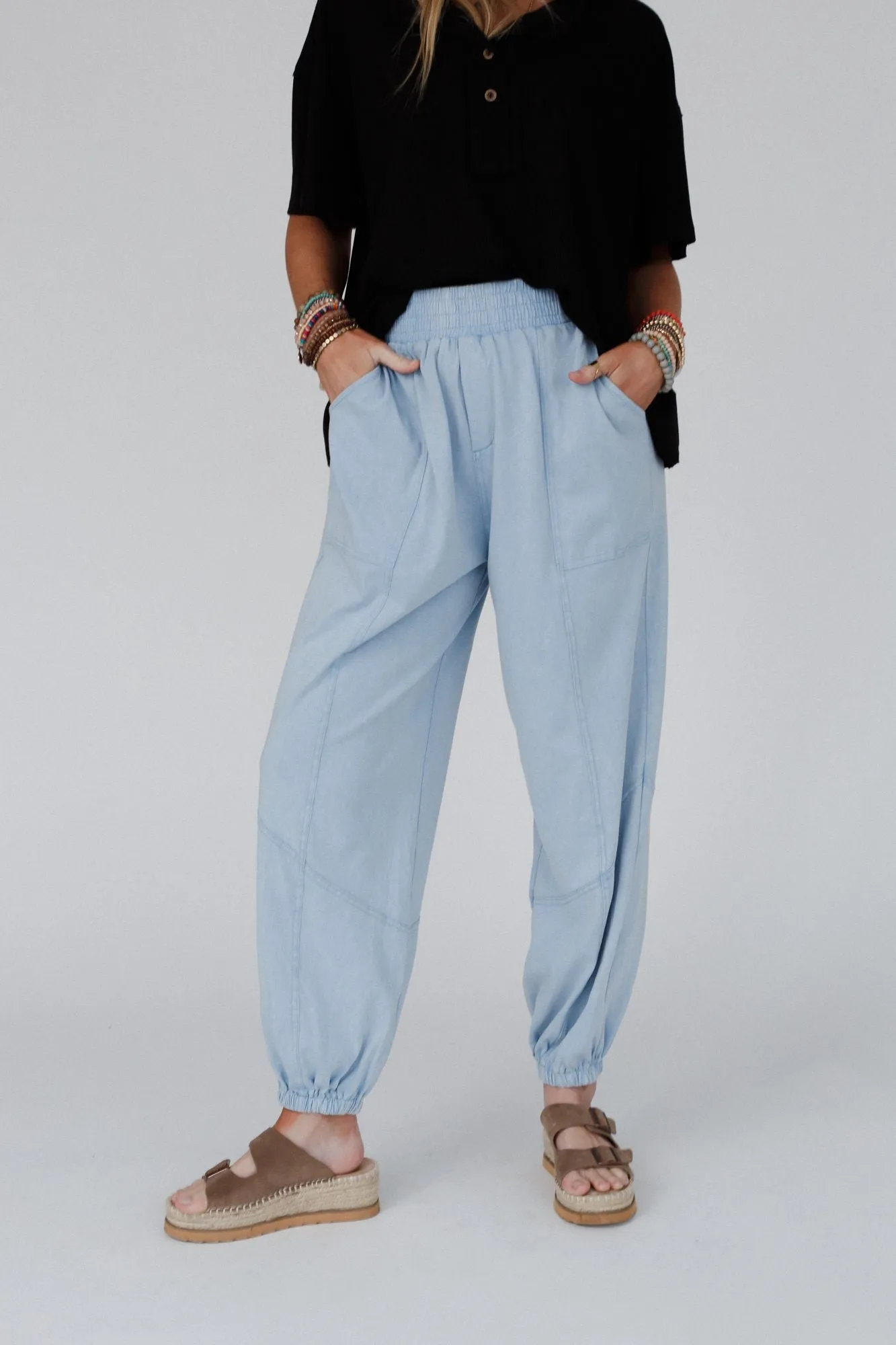 Tranquil Tide Jogger Pants - Blue