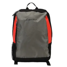 True Grey-Red Laptop Backpack by President Bags