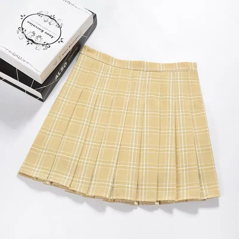 ULZZANG HIGH WAIST PLEATED SKIRT BY61076