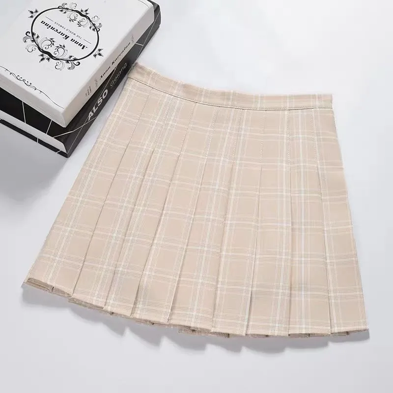 ULZZANG HIGH WAIST PLEATED SKIRT BY61076