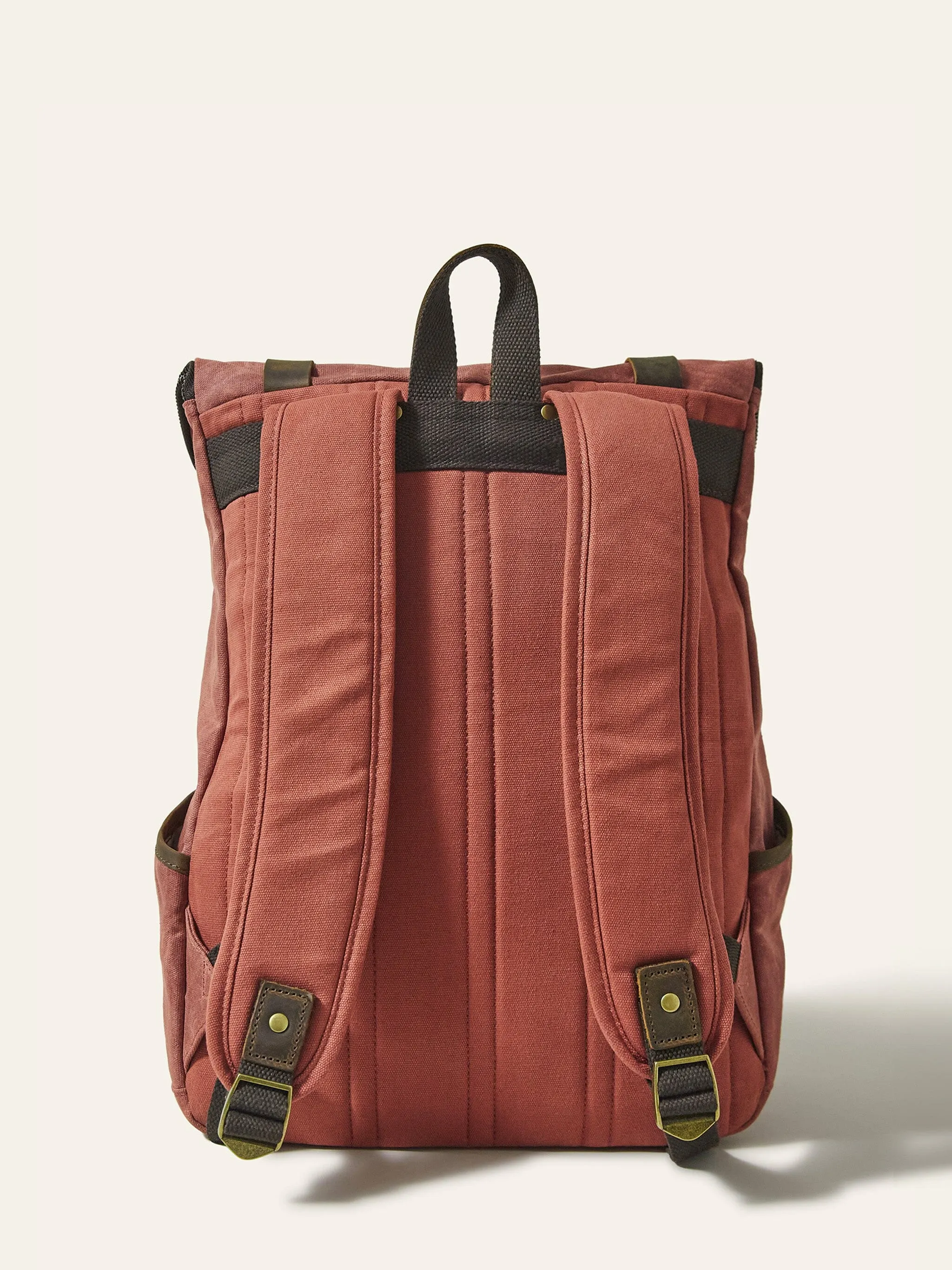 Vintage Red Bali Backpack