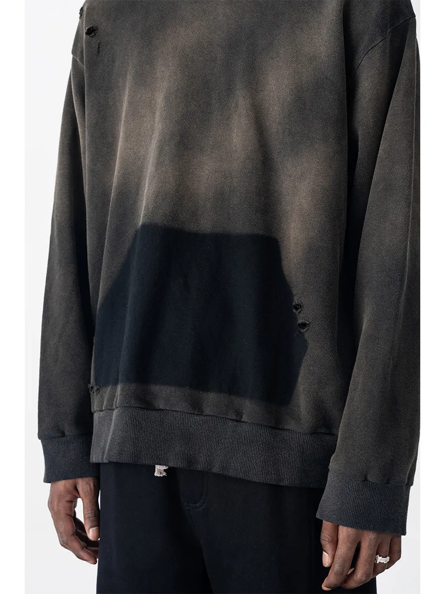 Washed Distressed Hoodie