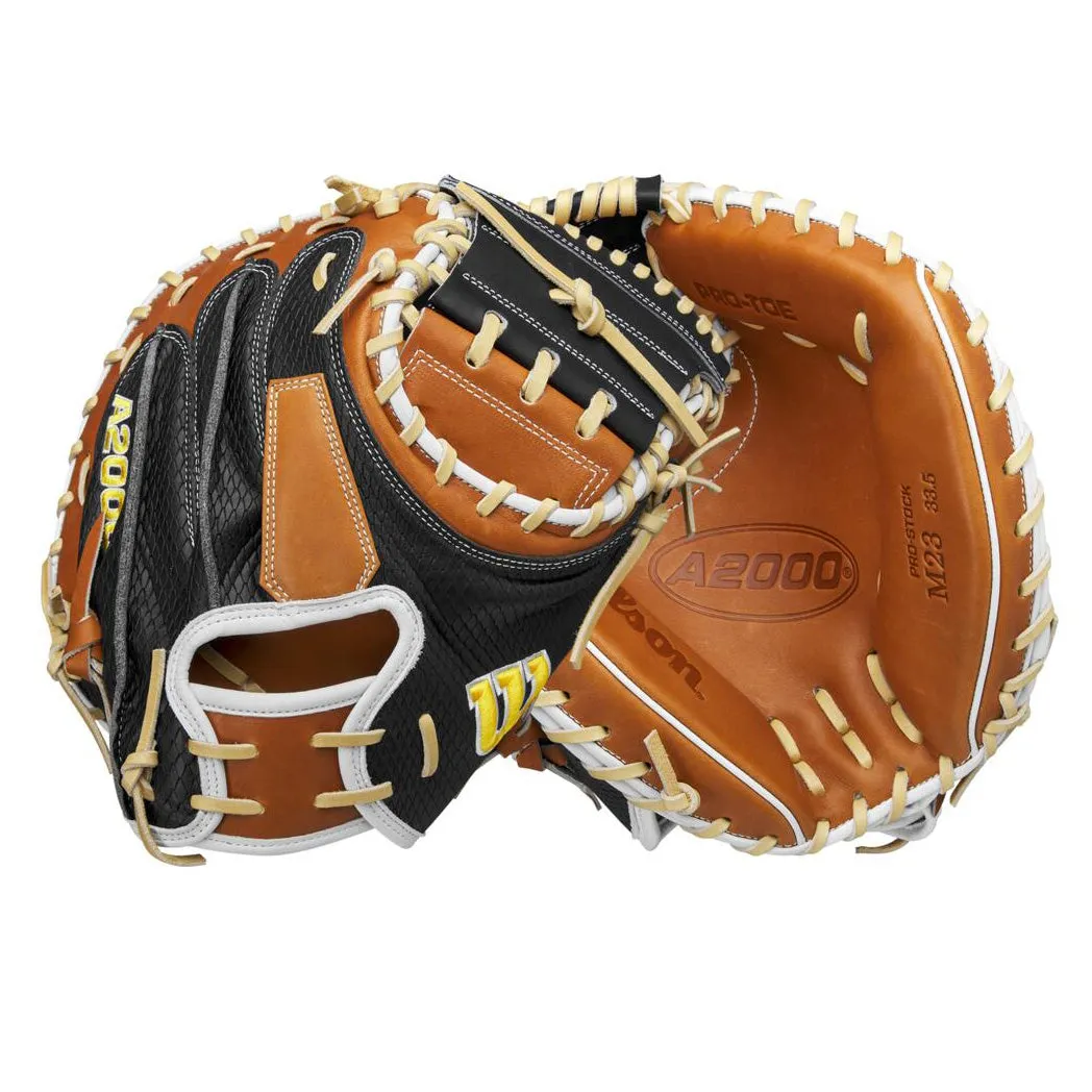 Wilson A2000 M23SS 33.5 SuperSkin Baseball Catcher's Mitt: WBW101396335