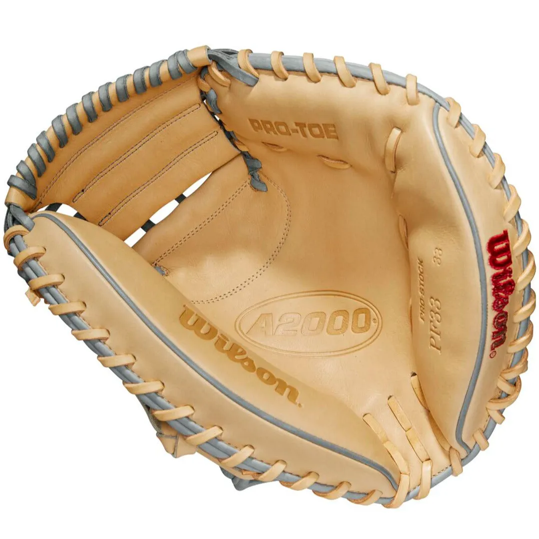 Wilson A2000 PF33SS 33 SuperSkin Baseball Catcher's Mitt: WBW10098433