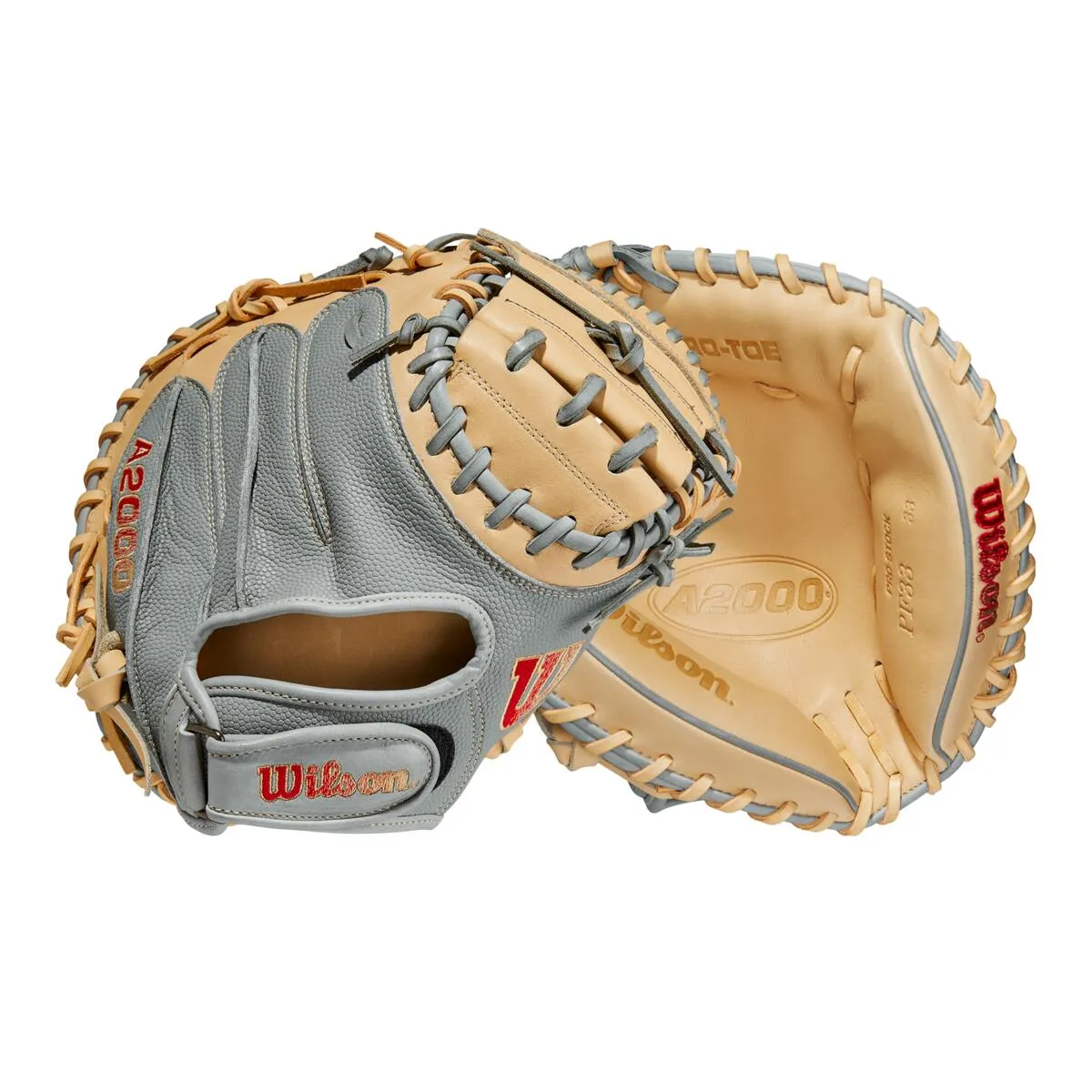 Wilson A2000 PF33SS 33 SuperSkin Baseball Catcher's Mitt: WBW10098433