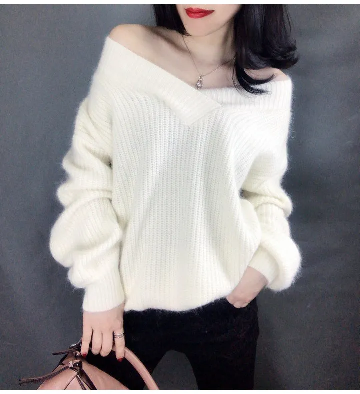 Women Warm Oversized Pullovers Oversized Sweater