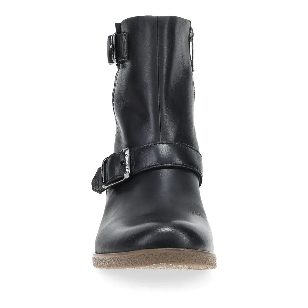 Women's Dansko Delphine Waterproof Nubuck Boot Color: Black