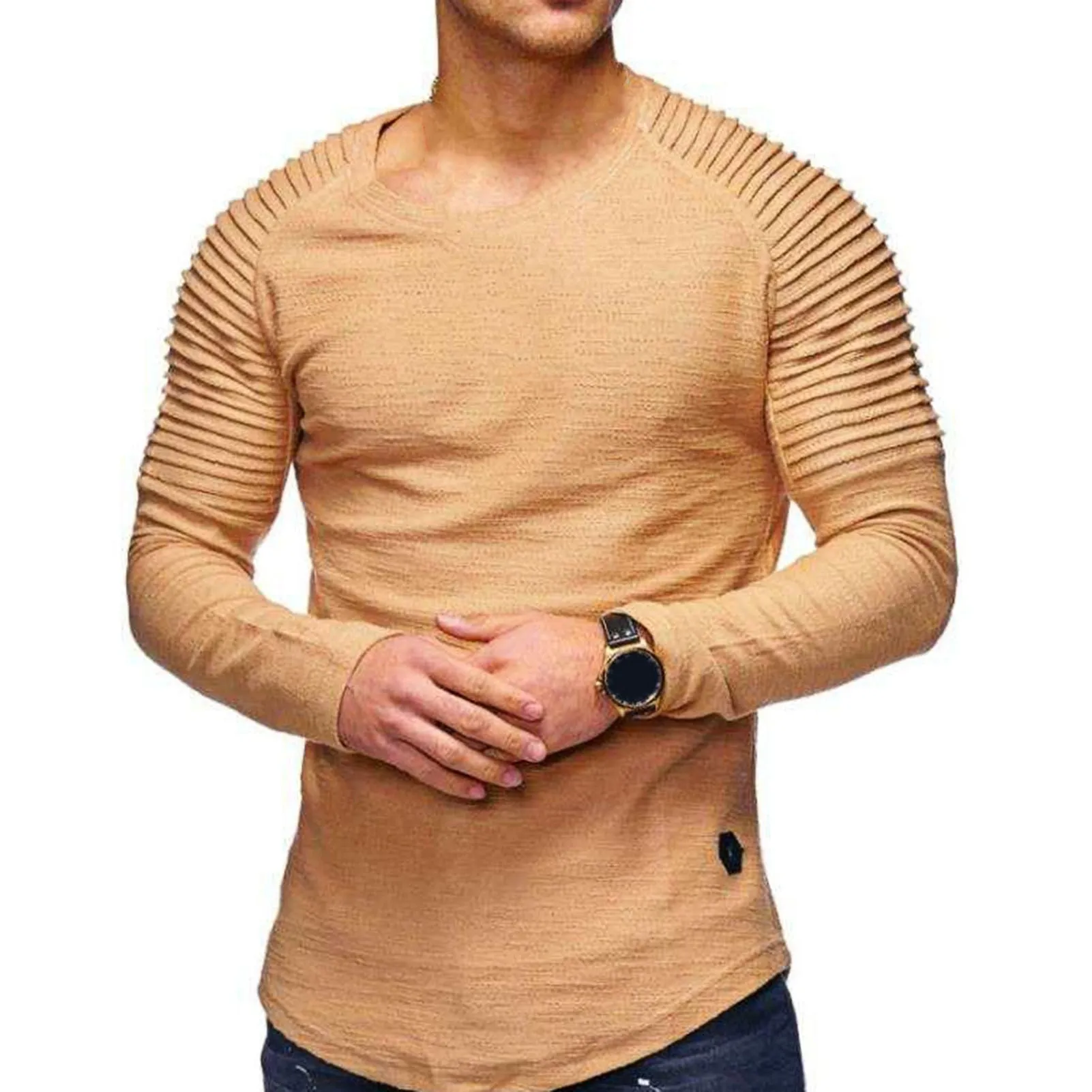 Xituodai Men Shirt Sweaters Solid Color Half High Collar Casual Slim Long Sleeve Keep Warm Tight Shirt Male for Men Clothes Inne