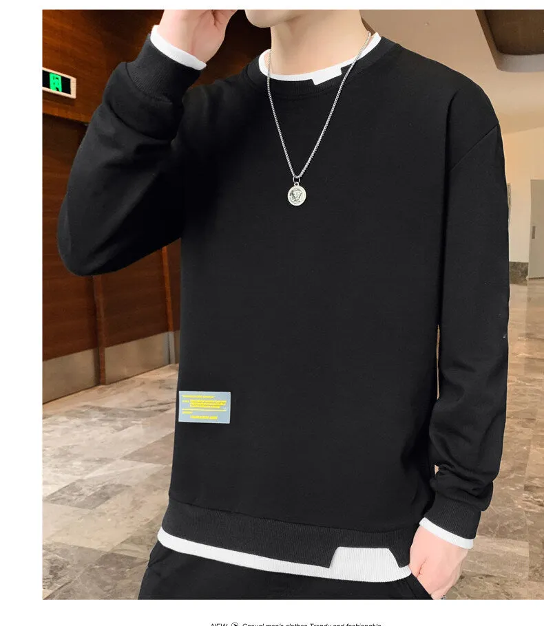 Xituodai Men's Sweatshirt 2022 Spring Harajuku Fashion Crew Neck Pullover Hip Hop Long Sleeve Casual Male Clothing Top Sudadera 