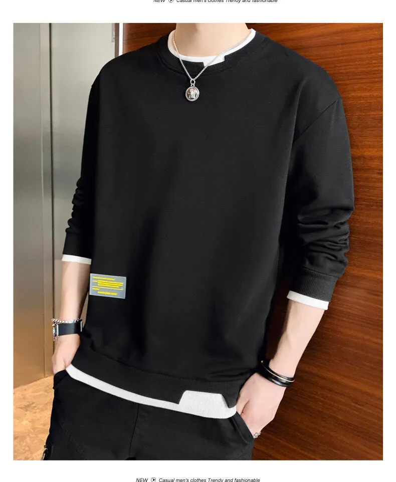 Xituodai Men's Sweatshirt 2022 Spring Harajuku Fashion Crew Neck Pullover Hip Hop Long Sleeve Casual Male Clothing Top Sudadera 