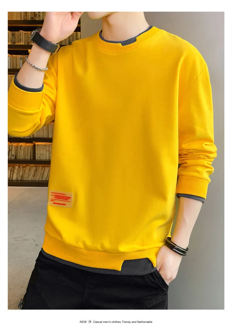 Xituodai Men's Sweatshirt 2022 Spring Harajuku Fashion Crew Neck Pullover Hip Hop Long Sleeve Casual Male Clothing Top Sudadera 