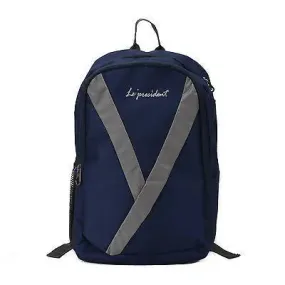 Y Grey-Blue Laptop Backpack by President Bags