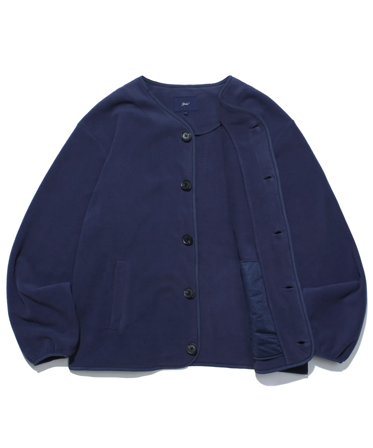 YALE  |[ YALE ]★ WARM UP NO COLLOR FLEECE CARDIGAN