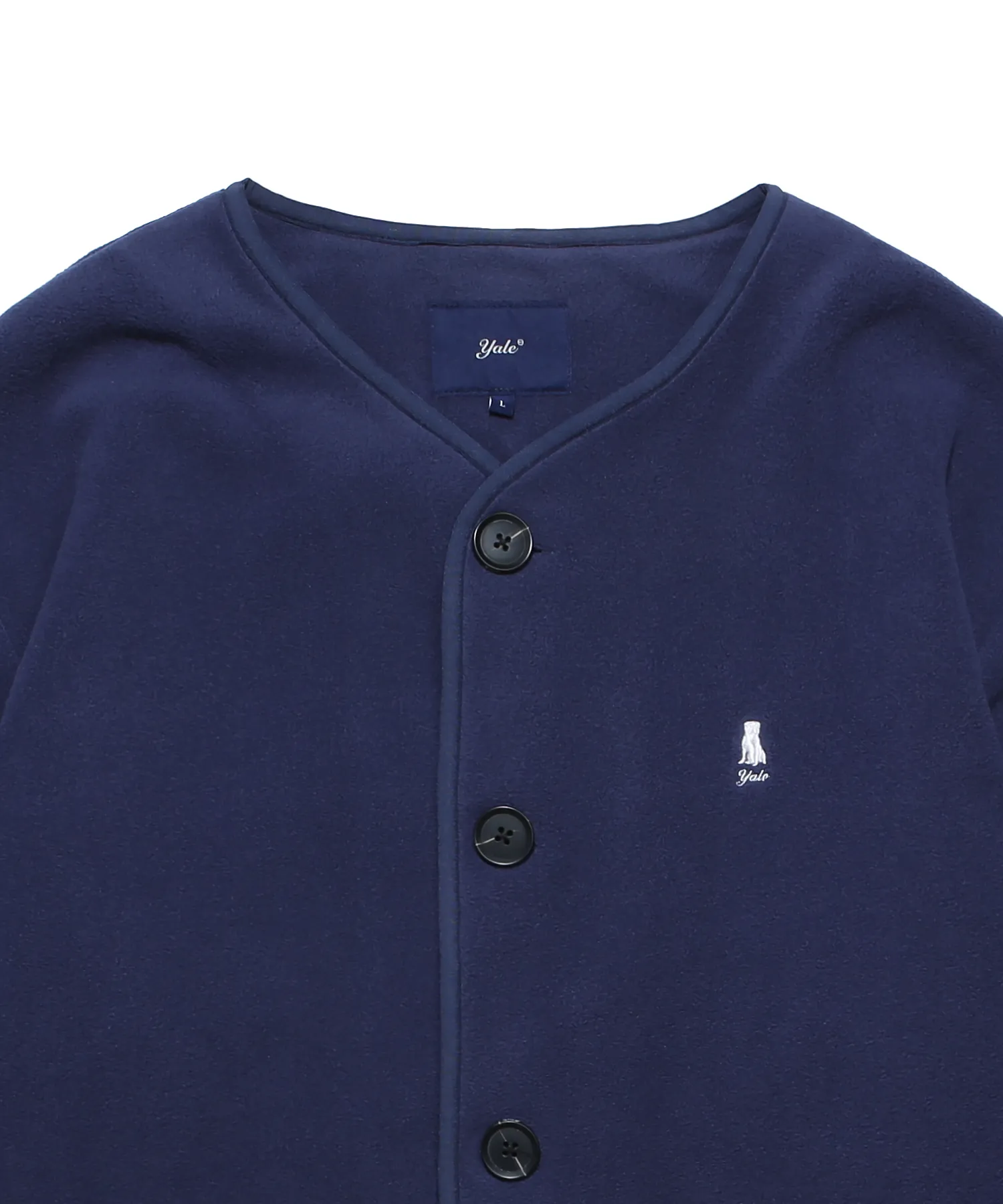 YALE  |[ YALE ]★ WARM UP NO COLLOR FLEECE CARDIGAN